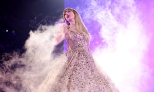 Taylor Swift performs onstage at Ford Field in Detroit, Michigan